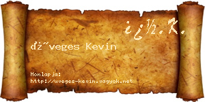 Üveges Kevin névjegykártya